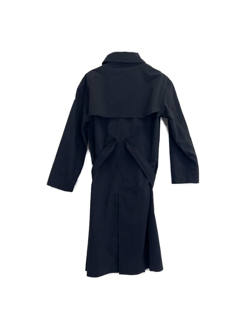 Moncler Black Double Breasted Roche Nylon Trench Coat 00